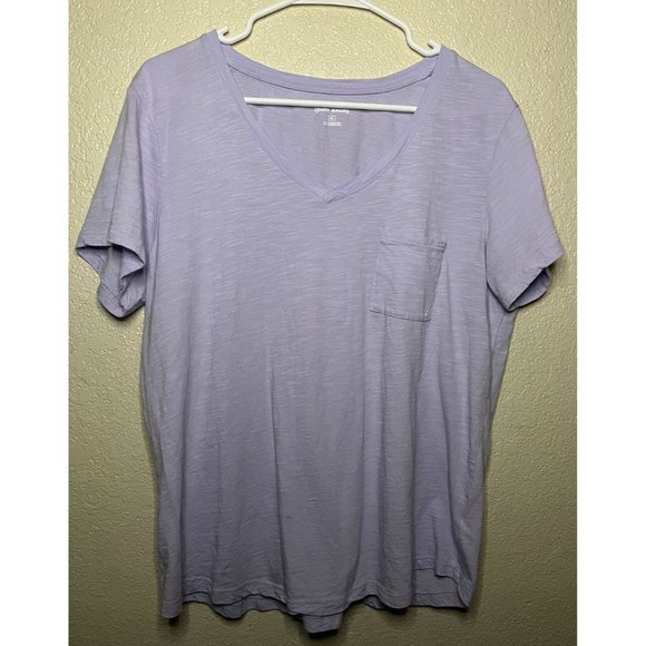Eddie Bauer Tops Eddie Bauer Set Of 2 Tshirts Purple Vneck Pocket